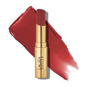 LAURA GELLER NEW YORK Jelly Balm Moisturizing Tinted Lip Balm – Brick House – Hydrating Vitamin E – Semi-Shine Finish