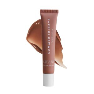 Summer Fridays Tinted Lip Butter Balm – Conditioning Vegan Lip Balm for Instant Moisture, Shine & Hydration – Softening & Soothing Skincare – Vanilla Beige (.5 Oz)