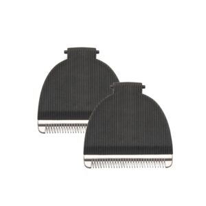 Trimmer Replacement Blade for Meridian Electric Body & Pubic Hair Trimmer Hygienic Ceramic Replacement Blades Compatible with Meridian Body Trimmer (Onyx & Sage)-Pack of 2
