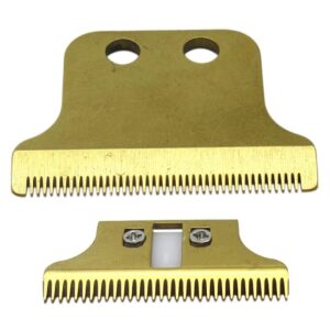 Adjustable 2-Hole bladeclipper Replacement #2215 for Wahl Detailer Wired, Wahl Detailer Cordless 5 Star Senior,Magic Clip;WAHL Sterling: Sterling3(Double Gold Blade)