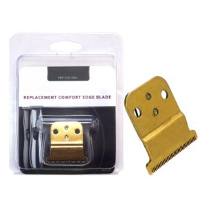 Huoptl Trimmer Replacement T Style Blade Set Compatible for D8 SlimLine Pro Li Andis Hair Clipper Trimmer, Set #32105 – D7#32655 D8#32400-Gold Stainless Steel Blade