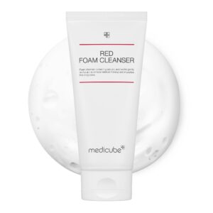 medicube Red Foam Cleanser – Deeply cleanses, remove impurities, control sebum, | Korean Skincare