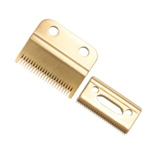 HONMEET Gold Trimmer Head Electric Razor Head Replacement 2pcs Set for Beard Sideburns Fine Hair