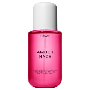PHLUR Amber Haze Body Mist – Hair & Body Mist for Women & Men Fragrance – Amber, Jasmine, Saffron & Vanilla Body Spray (8 Fl Oz)