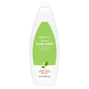 Amazon Basics Body Wash for Refreshing Skin, Cucumber, 22 fl oz (Pack of 1)