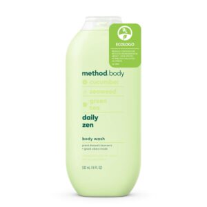 Method Body Wash, Daily Zen, Paraben and Phthalate Free, 18 oz (Pack of 1)
