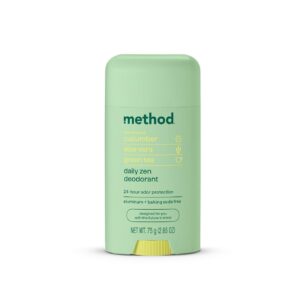 Method Deodorant, Daily Zen, Cucumber, Seaweed + Green Tea notes, 24 Hour Odor Protection, 2.65 oz