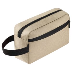 Icramsy Travel Toiletry bag Toiletry bag for women men Hanging toiletry bag Cosmetic bag Travel accessories for Women Men (Khaki)