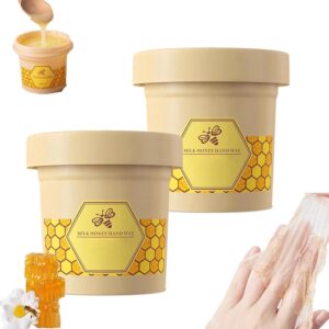 Yeehoosex Honey Milk Wax Hand Mask> 300g Honey Tear-off Mask> Milk Honey Hand Exfoliating Mask> Deep Moisturizing> Reduces Dryness and Roughness