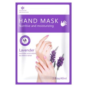 Ofanyia Lavender Hand Mask Moisturizing Spa Gloves for Dry Hands> Exfoliating Hand Peeling Mask> Repair Rough Skin Remove Dead Skin for Women Men