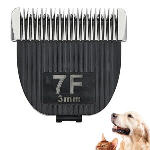 Ruzros Flash Clipper Professional Detachable Replacement Blades，Compatible with Kenchii Flash Clipper Blade, Black (7 FC)