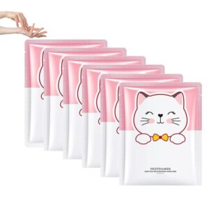 ArKinzed Beaute Goat Milk Hand Mask> Goat Milk Hand Mask Gloves Natural Goat Milk Moisturizing Gloves for Woman & Man>Overnight Moisturizing Gloves Care dry and rough skin on hands (6 pair)