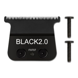 Replacement Blades compatible with Babyliss Trimmers FX707z, FX787, FX726, 1 Pack, Classic Black