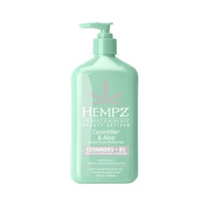 Hempz Body Lotion – Cucumber & Aloe Herbal Limited Edition Daily Moisturizing Cream, Shea Butter, Aloe, Cucumber Extract Body Moisturizer – Skin Care Products, Hemp Seed Oil – 17 Fl Oz