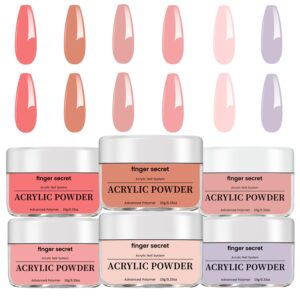 Acrylic Powder for Nail Art Set C 6 Colors Acrylic Powder Exquisite Nail Powder Long Lasting Powder Acrylic Superior Adhesion Acrylic Core Powder Multipurpose and Durable Acrylic Nail Powder Crafts