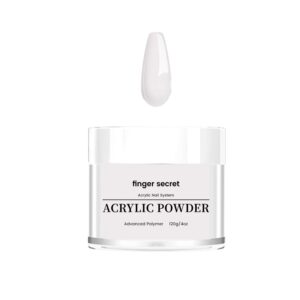 Finger Secret Acrylic Powder for Acrylic Nails Acrylic Nail Art> Advanced Polymer> 4 oz 120g (Clear> 4oz/120g)
