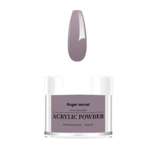 Finger Secret Acrylic Powder for Acrylic Nails Acrylic Nail Art> Advanced Polymer> 4 oz 120g (Grey> 4oz/120g)