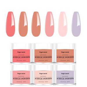 Acrylic Powder for Nail Art Set C 6 Colors Acrylic Powder Exquisite Nail Powder Long Lasting Powder Acrylic Superior Adhesion Acrylic Core Powder Durable Acrylic Nail Powder Crafts 0.5oz