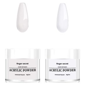 Acrylic Powder for Nail Art Set 2 Colors Acrylic Powder Exquisite Nail Powder Long Lasting Powder Acrylic Superior Adhesion Acrylic Core Powder Multipurpose and Durable Acrylic Nail Powder Crafts