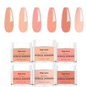 Acrylic Powder for Acrylic Nail Art 6 Colors Set 3oz Acrylic Nail Powder Exquisite Nail Powder Nude Powder Superior Adhesion Core Multipurpose and Durable