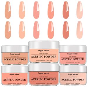 Acrylic Powder for Nail Art Set A 6 Colors Acrylic Powder Exquisite Nail Powder Long Lasting Powder Acrylic Superior Adhesion Acrylic Core Powder Multipurpose and Durable Acrylic Nail Powder Crafts