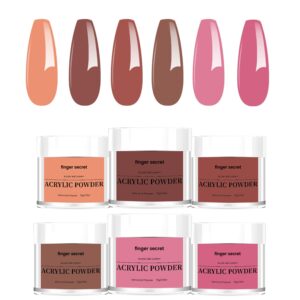 Acrylic Powder for Nail Art Set B 6 Colors Acrylic Powder Exquisite Nail Powder Long Lasting Powder Acrylic Superior Adhesion Acrylic Core Powder Durable Acrylic Nail Powder Crafts 0.5oz