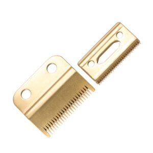 Mikinona Gold Plated Electric Clipper Head 2pcs Replacement for Trimmer Shears for Men’s Shaving