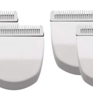 Professional Peanut Snap On Replacement Blades Compatible with Wahl Peanut Hair Clipper #2068-300, 4 Packs (White)