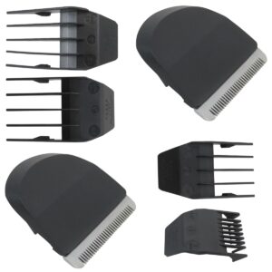 2025 MIFADLE 2x Black Replacement Trimmer Blade Hair Clipper + 4Pcs Comb Cutting Guides for Wahl Peanut Trimmer 8685, 8655, 8663, 8685-1701
