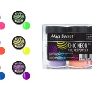 Mia Secret Acrylic Powder – Chic NEON 6 pcs Acrylic New Collection!