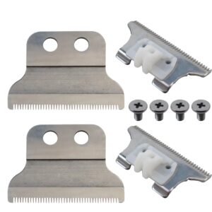 New 2-Pack T Wide Adjustable Trimmer Blades for Whal 5 Star Series Detailer (8081) and Cordless Detailer LI (8171) Hair Clippers Blades