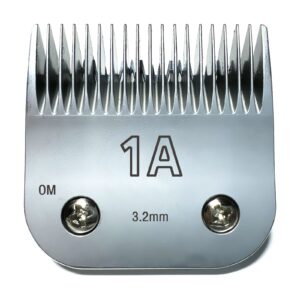 PAI4LEISI Rplacement Clipper Blade Compatible with Oster Detachable Classic 76 Octane Clipper, Size #1A, 1/8″ (3.2 mm) fit for Detachable Blade Clippers