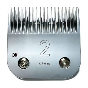 PAI4LEISI Rplacement Clipper Blade Compatible with Oster Detachable Classic 76 Octane Clipper, Size #2, 1/4″ (6.3 mm) fit for Detachable Blade Clippers
