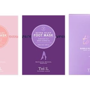Extra Silky Hand Mask 5Pairs> Foot Mask 5Pairs & Gentle Touch Bubble Peeling Body Pad 5Pads | Deep Hydration & Repair for Hands> Feet & Body