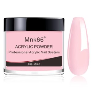 Mnk66 Acrylic Powder – Clear Pink> Nude> Milky White – Professional Nail Art Powder for Extension> French Nail Art> 3D Flowers> Carving – Beginner (YSHUJF010-60g)