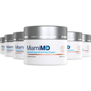 MiamiMD Age-Defying Lift & Firm Cream – Anti Aging and Skin Firming For All Types – Paraben Free – Fragrance Free Cruelty Free BHA Free 50 ml (1.7oz) – 6 PACK