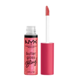 NYX PROFESSIONAL MAKEUP Butter Gloss Bling Lip Gloss, Non Sticky and Shiny Vegan Lip Makeup – She Got Money