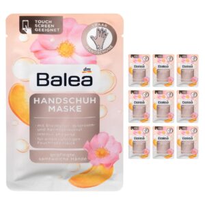 DM Balea hand mask> 1 pair> 2 pcs x 10 packs | with shea butter> valuable apricot kernel oil and wild rose oil provides intensive moisture and protects the skin from drying out | vegan