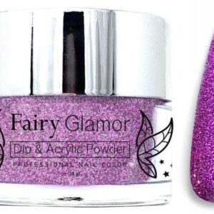 Fairy Glamor Purple Glitter Dip and Acrylic Nail Powder> Enchanted Grove 1oz