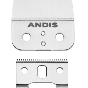 Andis 04604 Outliner II Trimmer Replacement Blade – Made of Stainless and Carbon Steel, Close-Cutting Square Blade, Deep Tooth Blade for Crisp Outlines & Designs – for GO & GTO Trimmers, Silver