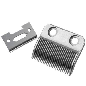 Professional Replacement Trimmer Blade, Clipper Blades,Precision 2 Holes Adjustable Hair clipper parts Blade (Silver-2)