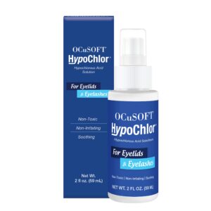 OCuSOFT HypoChlor Spray – Non-Irritating Hypochlorous Acid Spray & Eyelid Cleanser Solution to Remove Oil & Debris- 2 fl oz