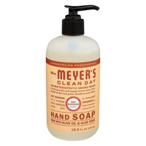 MRS. MEYER’S CLEAN DAY Hand Soap, Made with Essential Oils, Biodegradable Formula, Oat Blossom, 12.5 fl. oz