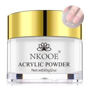 NKOOE 2oz Clear Acrylic Powder Set> Fast Drying And Odorless> Perfect For Beginners And Home DIYs> Ideal For Salon Professionals