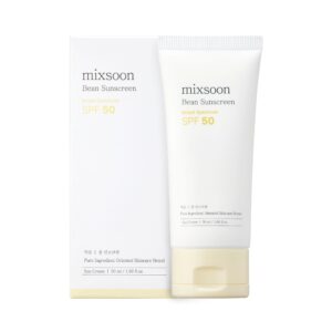 mixsoon Bean Sunscreen SPF 50 Airy Texture Type For Face Korean Skin Care 1.69 fl oz / 50ml