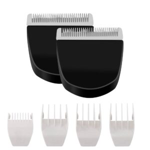 DODAER 2 Pack Black Professional Peanut Clipper/Trimmer Snap On Replacement Blades #2068-300-Fits Compatible with Professional Peanut Hair Clipper