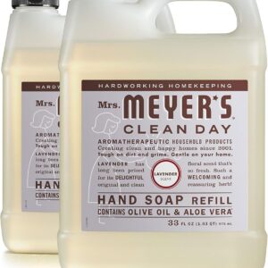 Mrs. Meyer’s Clean Day Hand Soap Refill, Lavender, 33 Fl oz (Pack of 2)
