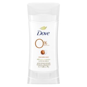 Dove 0% Aluminum Deodorant Stick Non irritating Deodorant for Underarm Care Shea Butter Kindest Aluminum Free Deodorant 2.6 oz