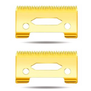 WAHFOX 2 PCS Professional Replacement Blades Moving Blade for Wahl Magic Clip 5 Star Series Hair Clippers (Gold)