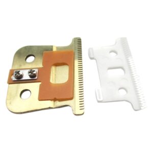 USonline911 Adjustable Replacement T Blade Outline-r Replacement Blade Carbon Steel Blade Trimmer Replacement Blade T-Blade for Hair Trimmer Gold